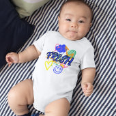 レインボーとハートのフレッシュ・グラフィティ ベビーボディスーツ