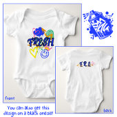 レインボーとハートのフレッシュ・グラフィティ ベビーボディスーツ