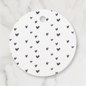 レインボーとハート誕生日サンキューメッセージカード フェイバータグ (裏面)