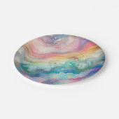 レインボーとバブル ペーパーパーティプレート＆ボウル ペーパープレート (アングル)