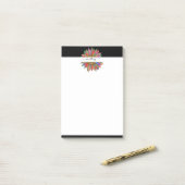 レインボーとヒョウの印パーソナライズされた刷 ポストイット (デスク上)