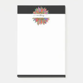 レインボーとヒョウの印パーソナライズされた刷 ポストイット (正面)