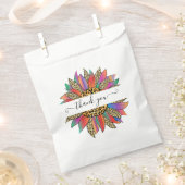 レインボーとヒョウの印感謝していパーソナライズされたは君 フェイバーバッグ (クリップ留めされた状態)