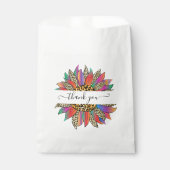 レインボーとヒョウの印感謝していパーソナライズされたは君 フェイバーバッグ (正面)