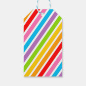 レインボーとフェイク金ゴールドグリッターギフトラベル ギフトタグ (裏面)