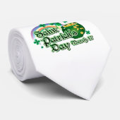 レインボーとポットの金ゴールド- ネクタイ (ロール)