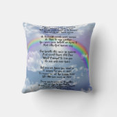 レインボーと天国の空2ペット記念碑 クッション (裏面)