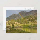 レインボーと悪魔の城を望むセクレット湖 ポストカード (正面/裏面)