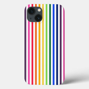 レインボーと白ストライプのCase-Mate iPhoneケース iPhone 13ケース