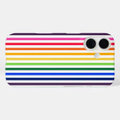 レインボーと白ストライプのCase-Mate iPhoneケース Case-Mate iPhoneケース (裏面 (横))