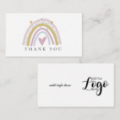 レインボーと花屋のカードをありがとう ノートカード (正面/裏面)