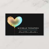 レインボーと金ゴールドの名刺 名刺 (正面)