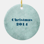 レインボーと音楽とクリスマスメメント セラミックオーナメント (裏面)