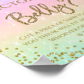 レインボーどのように大きいmommysベリーバビーシャワーゲーム ポスター (角)