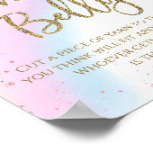 レインボーどのように大きいmommysベリーバビーシャワーゲーム ポスター (角)