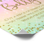 レインボーどのように大きいmommysベリーバビーシャワーゲーム ポスター (角)