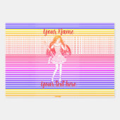レインボーな彼女 ラッピングペーパーシート (正面)