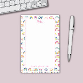 レインボーにメモを貼る ポストイット