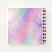 レインボーのノートカスタマイズ-  ノートブック (裏面)