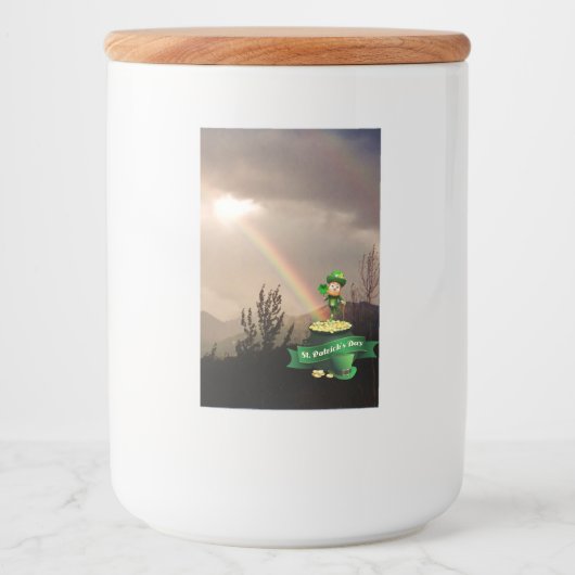 レインボーのフードコンテナラベル2x3 フードラベル (正面)