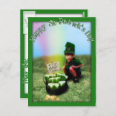 レインボーのポットO' Beer! ポストカード (正面/裏面)