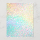 レインボーのロゴフェイクグリッター チラシ (裏面)