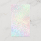 レインボーのロゴフェイクグリッター 名刺 (裏面)