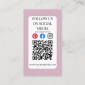 レインボーのロゴ気にカップを追加 名刺 (裏面)