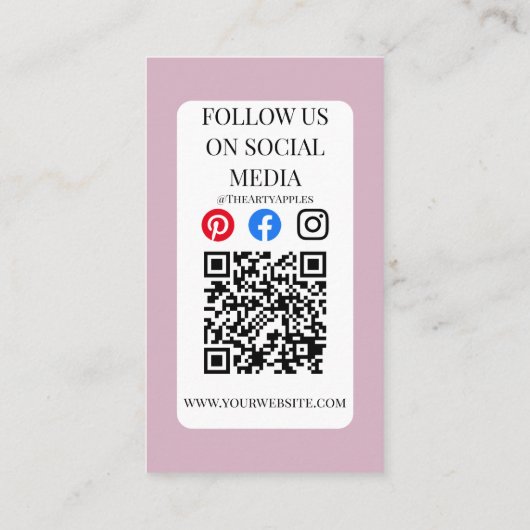 レインボーのロゴ気にカップを追加 名刺 (裏面)