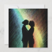 レインボーの中のレズビアンカップル シーズンカード (正面)