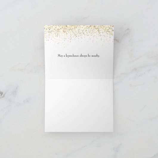 レインボーの先の猫たち、セントパトリックの日 シーズンカード (内部)