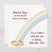 レインボーの先端 招待状 (正面/裏面)