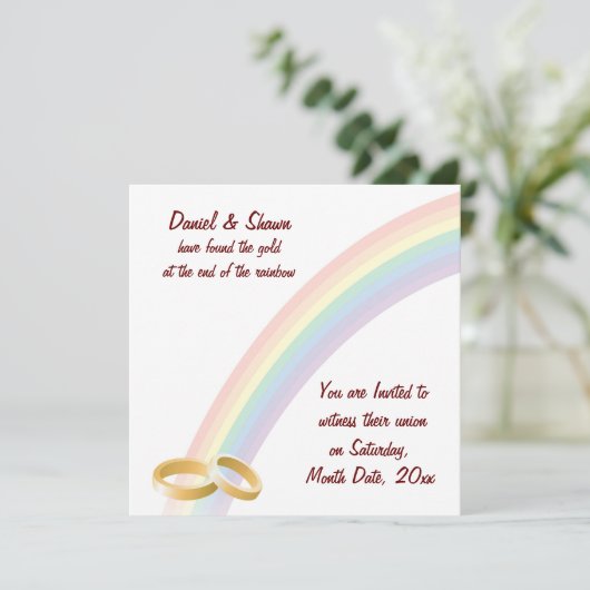 レインボーの先端 招待状 (スタンド正面)