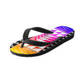 レインボーの南西フェザー恵み キッズビーチサンダル (アングル)