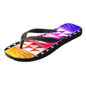 レインボーの南西フェザー恵み ビーチサンダル (アングル)