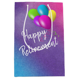 レインボーの引退気球 ミディアムペーパーバッグ