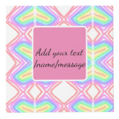 レインボーの水の色を追加する名前文字カスタムメッセージ フォトキューブ (正面)