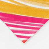 レインボーの水の色を追加する名前文字カスタムメッセージ フリースブランケット (角)