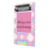 レインボーの水の色を追加する名前文字カスタムメッセージ ミニクリップボード (アングル2)