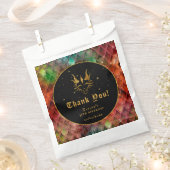 レインボーはかりで測ドラゴン金ゴールド誕生日ありがとう フェイバーバッグ (クリップ留めされた状態)