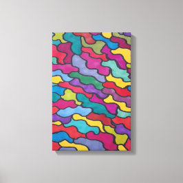 レインボーはかりで測抽象芸術 キャンバスプリント
