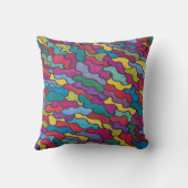 レインボーはかりで測抽象芸術 クッション (裏面)