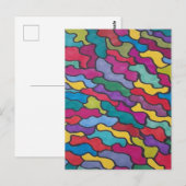 レインボーはかりで測抽象芸術 ポストカード (正面/裏面)