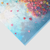 レインボーはっきりしたカラー愛ハートツリーBX7デコページ 薄葉紙 (詳細)