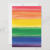 レインボーはっきりしたケーキ 招待状 (裏面)