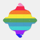 レインボーはっきりしたストライプズのお願い フェイバーボックス (折り畳みなし)