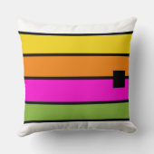 レインボーはっきりしたストライプ クッション (裏面)