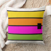 レインボーはっきりしたストライプ クッション (ブランケット)