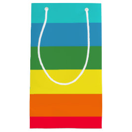 レインボーはっきりしたズストライプ抱き枕 スモールペーパーバッグ