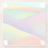 レインボーはっきりしたヒルズ ガラスコースター (裏面)